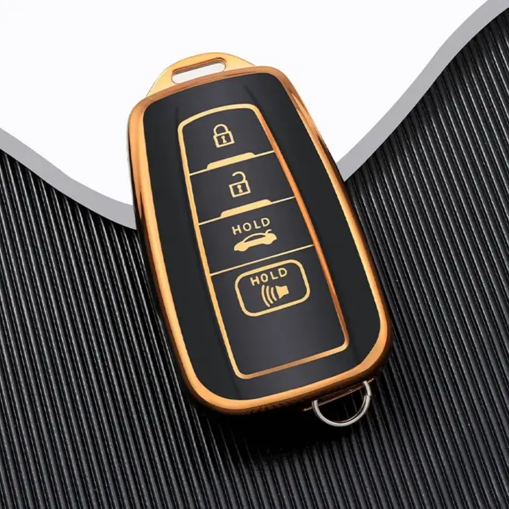 TPU Sleutelhoesje voor Toyota goud B4