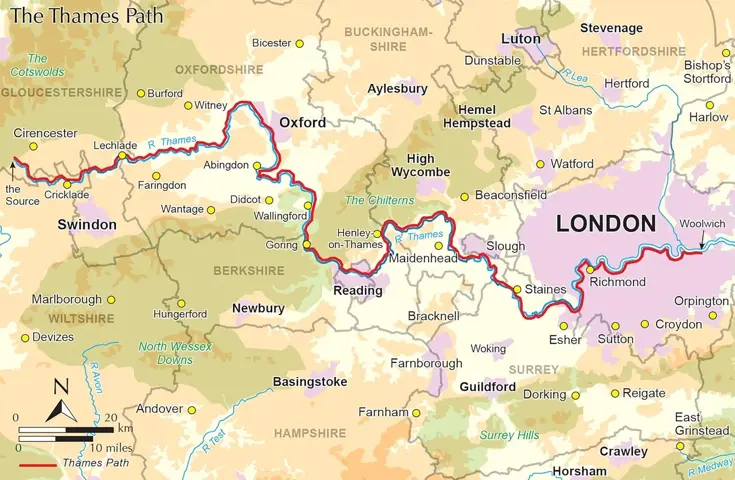 Wandelgids Walking The Thames Path