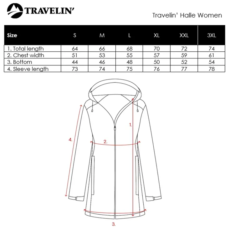 Halle Dames - Hardshell Jas - Waterdicht