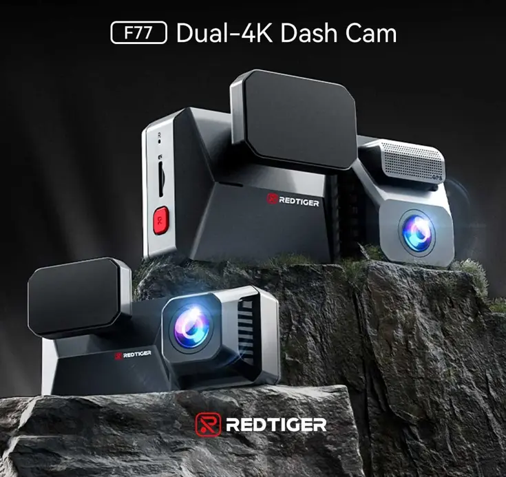 F77 V1 4K Touch Wifi GPS 2CH 128gb dashcam