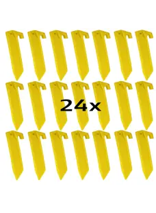 Tentharingen - 23 Cm Geel - 24 Stuks -
