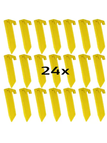 Tentharingen - 23 Cm Geel - 24 Stuks -