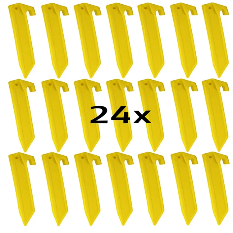 Tentharingen - 23 Cm Geel - 24 Stuks -