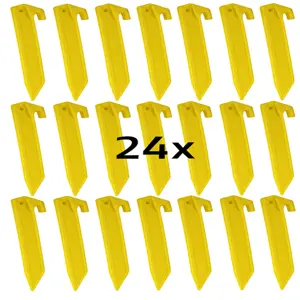 Tentharingen - 23 Cm Geel - 24 Stuks -