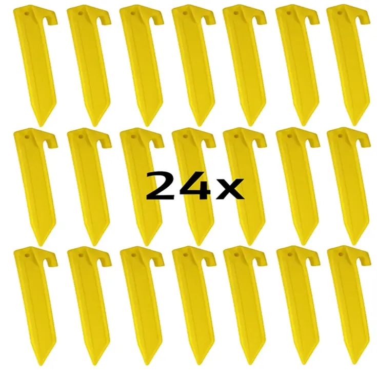 Tentharingen - 23 Cm Geel - 24 Stuks -