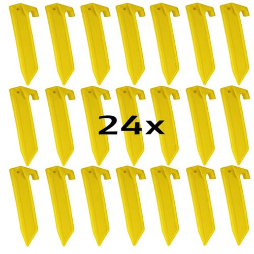 Tentharingen - 23 Cm Geel - 24 Stuks -