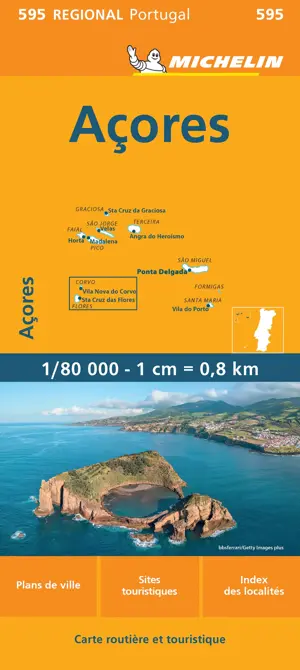 Kaart Regional Wegenkaart 595 Azoren