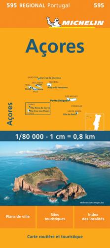 Kaart Regional Wegenkaart 595 Azoren