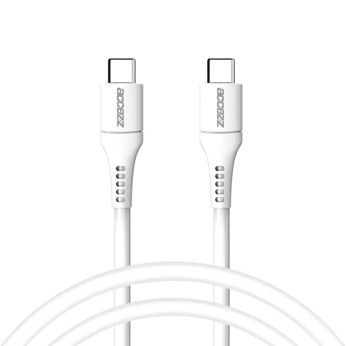 Accezz  USB-C naar USB-C kabel 1 meter  Wit main product image