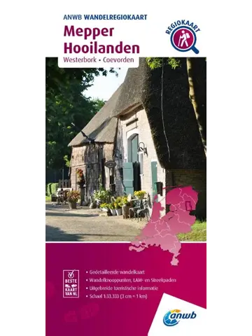 ANWB Wandelkaart Meppeler Hooilanden