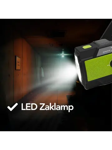 Noodradio - Zonnepaneel - Opwindbaar