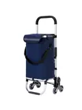 40L boodschappentrolley met trapwielen