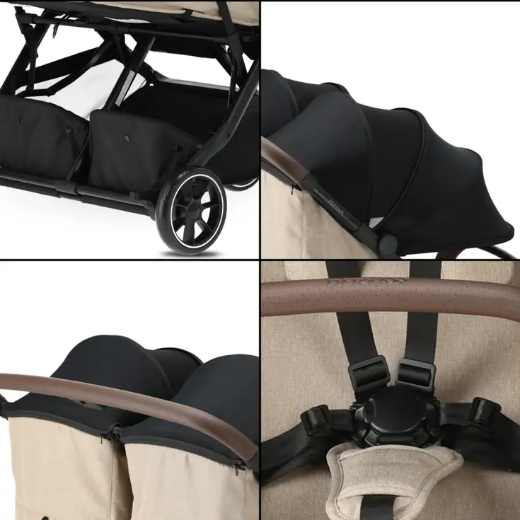 Rolo X2 Dubbele Buggy – Duo – Buggy - Inklapbaar