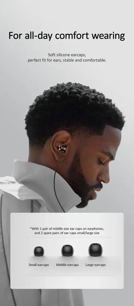 Bedrade In-Ear Oortjes AUX - USAMS