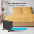 Convectorkachel – 2000W – Zwart