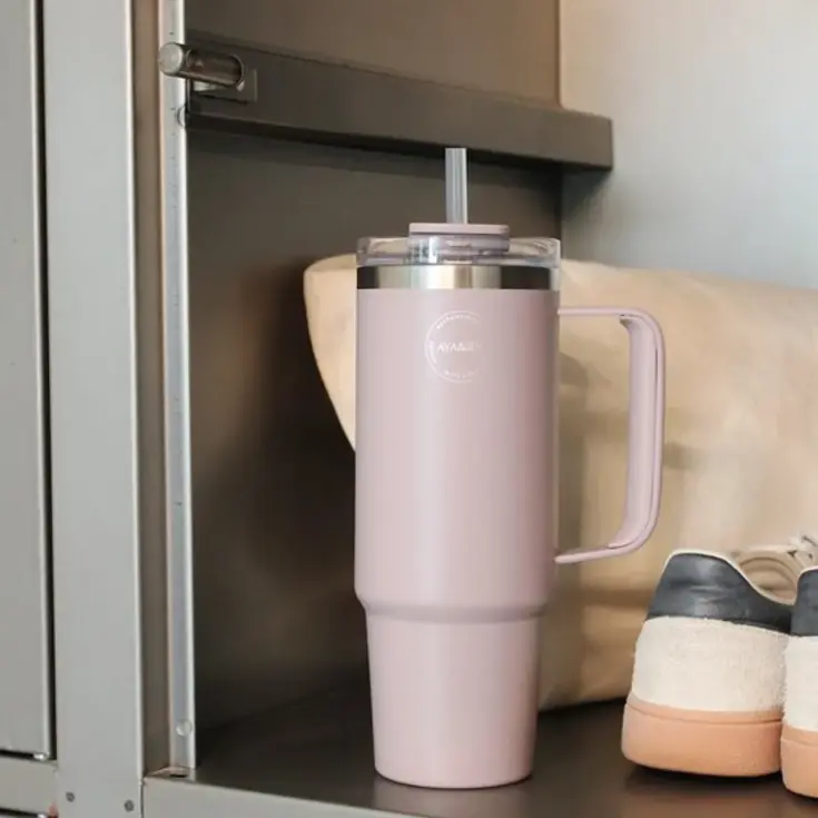 Thermosbeker AYA&IDA Thermocup with staw 885 ml