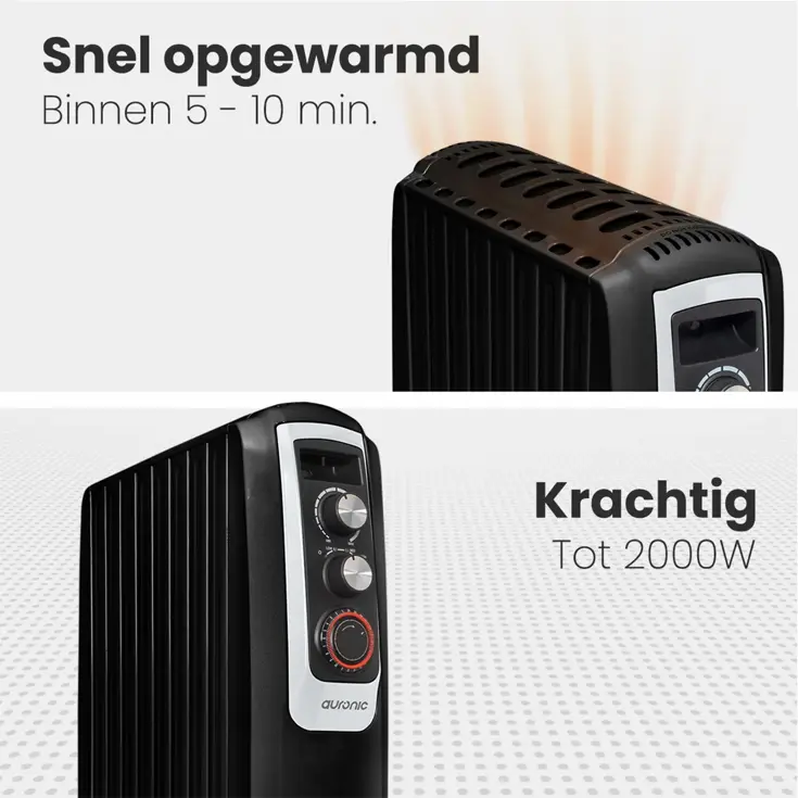 Olieradiator – 2000W – Met thermostaat