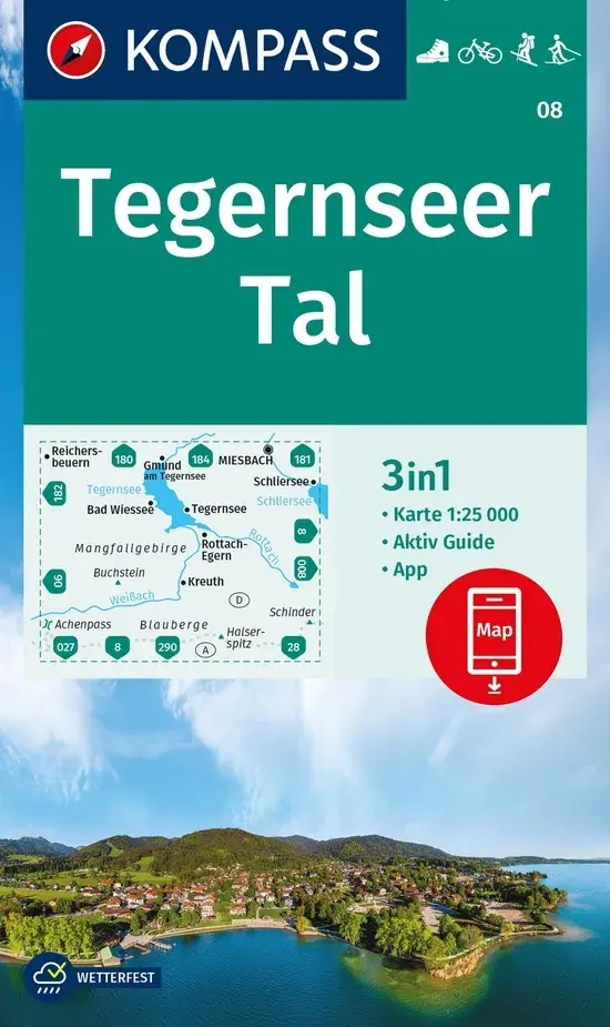 Wandelkaart WK08 Tegernseer Tal