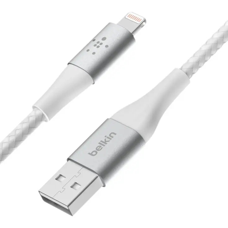 Belkin Lightning naar USB kabel Gevlochten