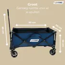 Luvego - Opvouwbare Bolderkar - 100KG