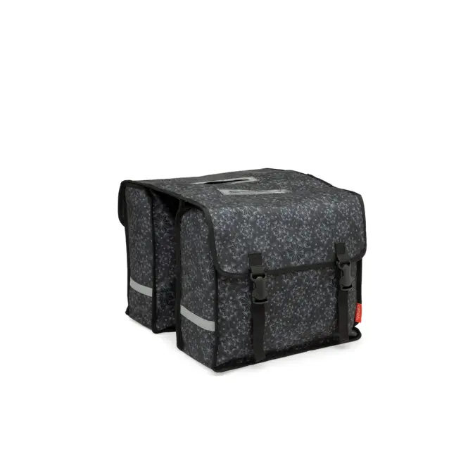 New Looxs Fietstas Dubbel Tara Zwart 25 Liter
