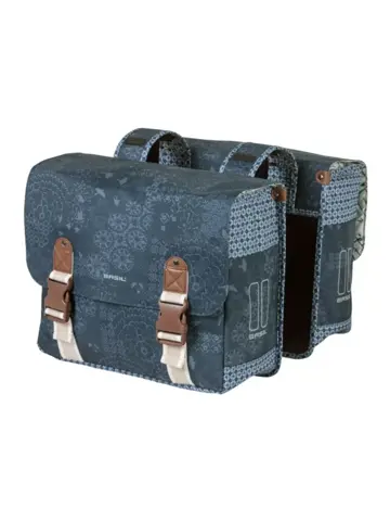 Basil fietstas dubbel Boheme forest green 35L