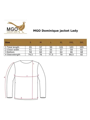 Dominique - Dames waterdichte jas - MGO