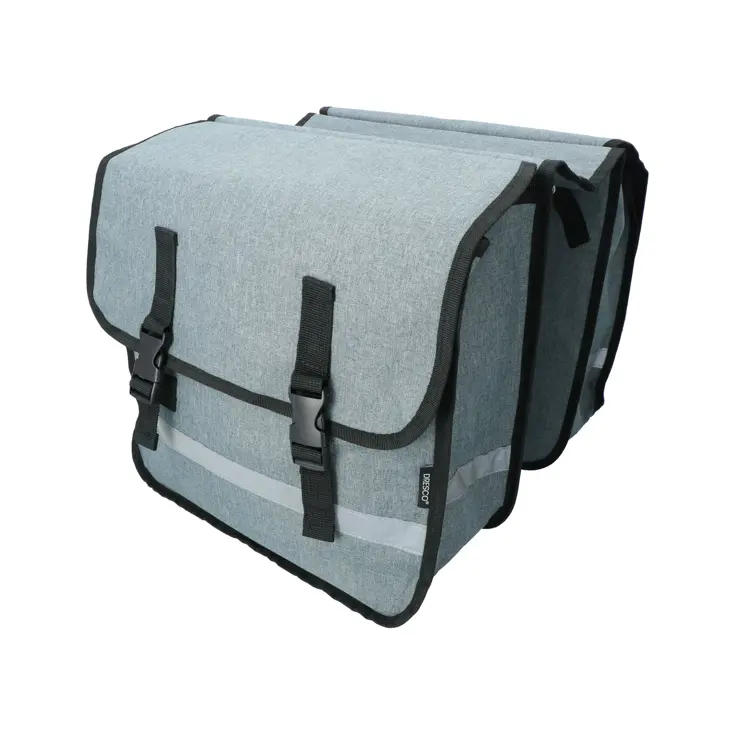 Spatwaterdichte Dubbele Fietstas 36L Reflecterend