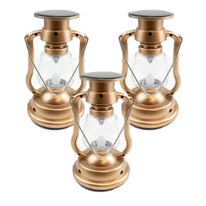 RexTech Solar lantaarn Oil - Set van 3