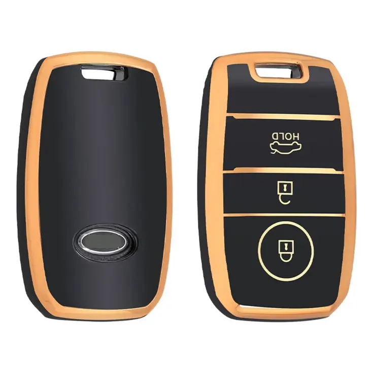 TPU Sleutelhoesje voor Kia goud A3