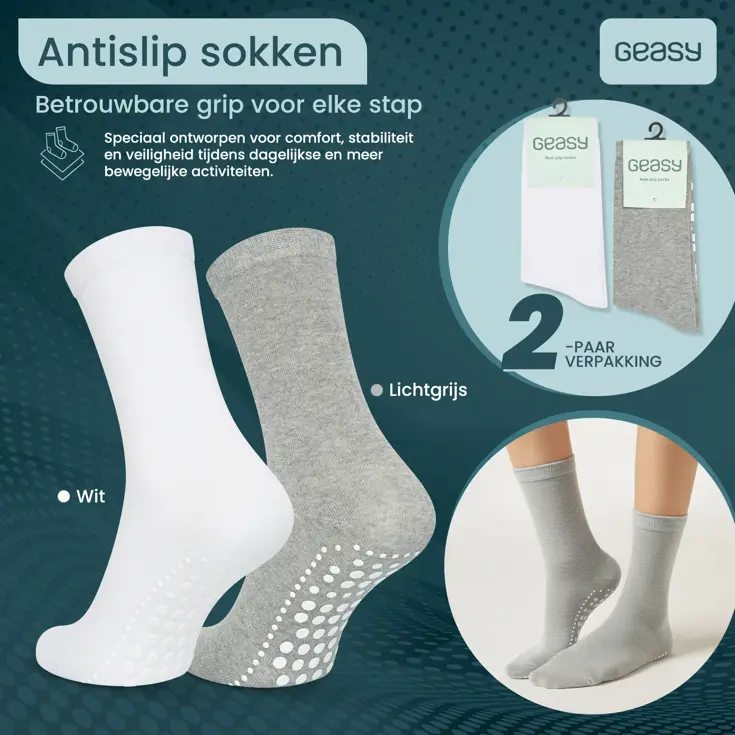 Antislip Sokken 2 paar - Flex Grip