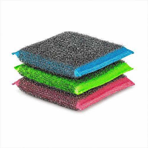 Ultra schuurspons Glitzi Power Inox 2+1 kleuren