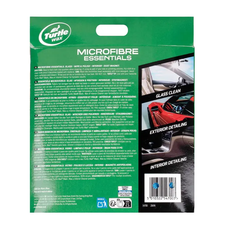 Microfibre Essentials-pakket voor autoverzorging