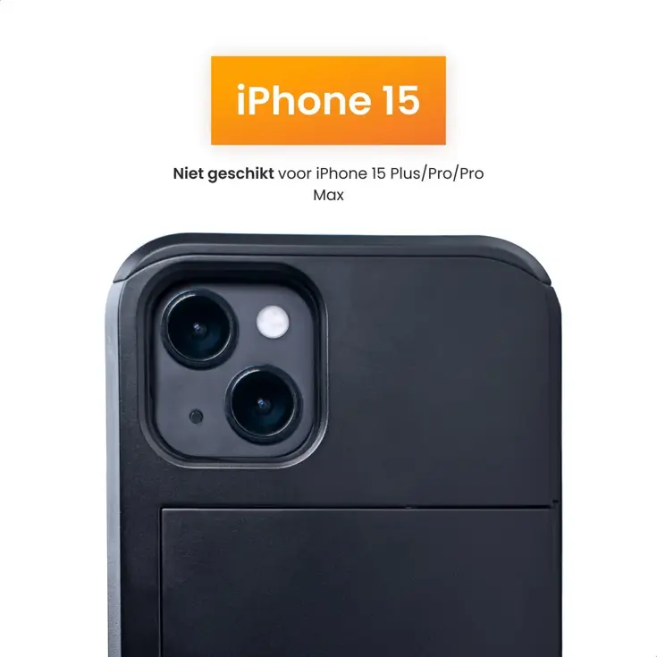 R2B iPhone 15 Hoesje met pasjeshouder