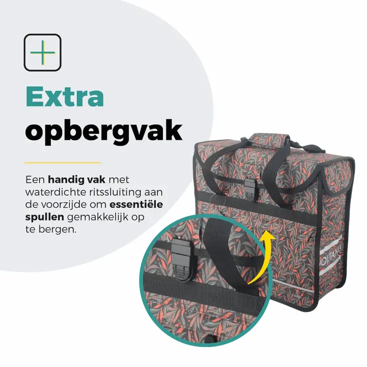 Enkele Shopper Fietstas 17 L