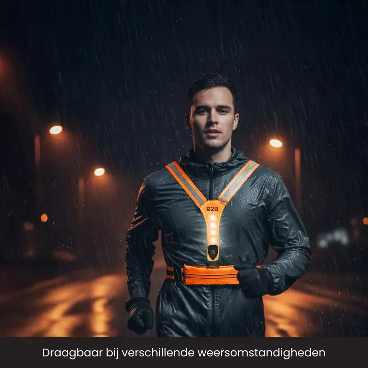 Hardloopvest met Opbergvak - Verlichting