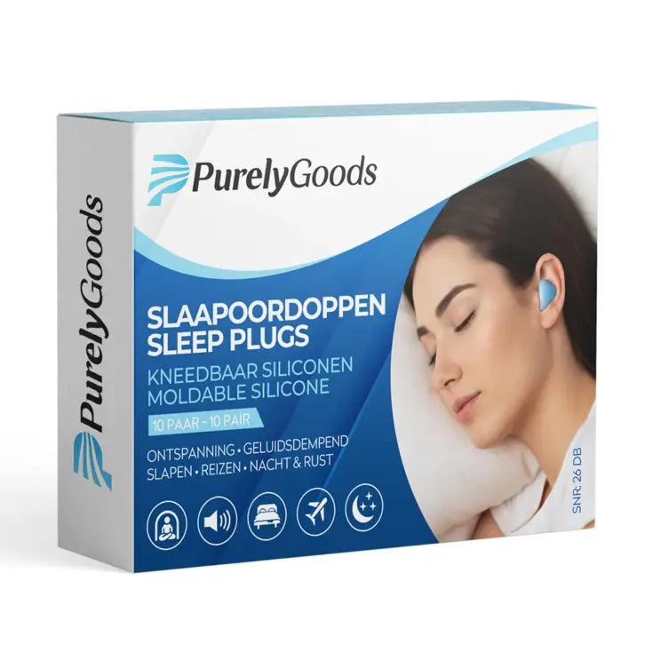 Siliconen Slaap Oordoppen - 20 Stuks