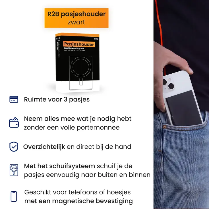Pasjeshouder - MagSafe - 3 pasjes