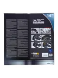 WRC Wieldoppen 14" - zwart/zilver 4 stuks