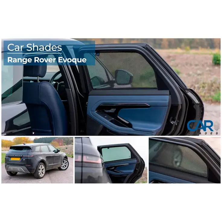 Range Rover Evoque 5 deurs 2019 - Zonneschermen achterportieren - Car Shades