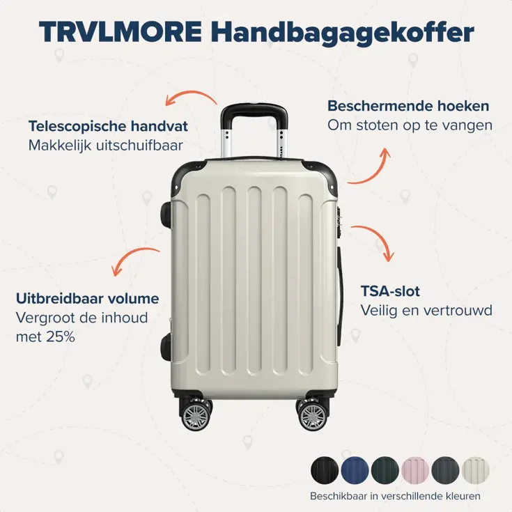 Handbagage Koffer – 45L – Champagne