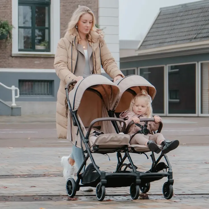 Luxe Rolo X2 Dubbele Buggy - Inklapbaar