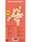 ANWB Fiets en wandelknooppuntenkaart N4 Friesland west