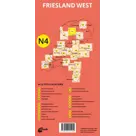 ANWB Fiets en wandelknooppuntenkaart N4 Friesland west