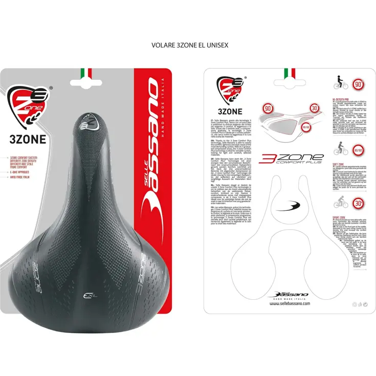 Fietszadel Volare 3Zone EL XL - unisex