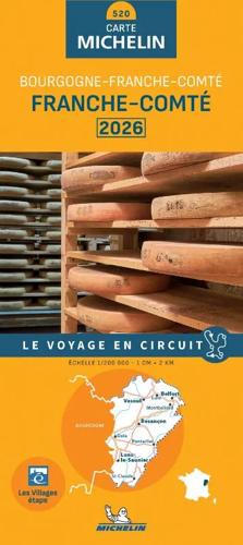 Michelin wegenkaart 520 Franche-Comté 2026