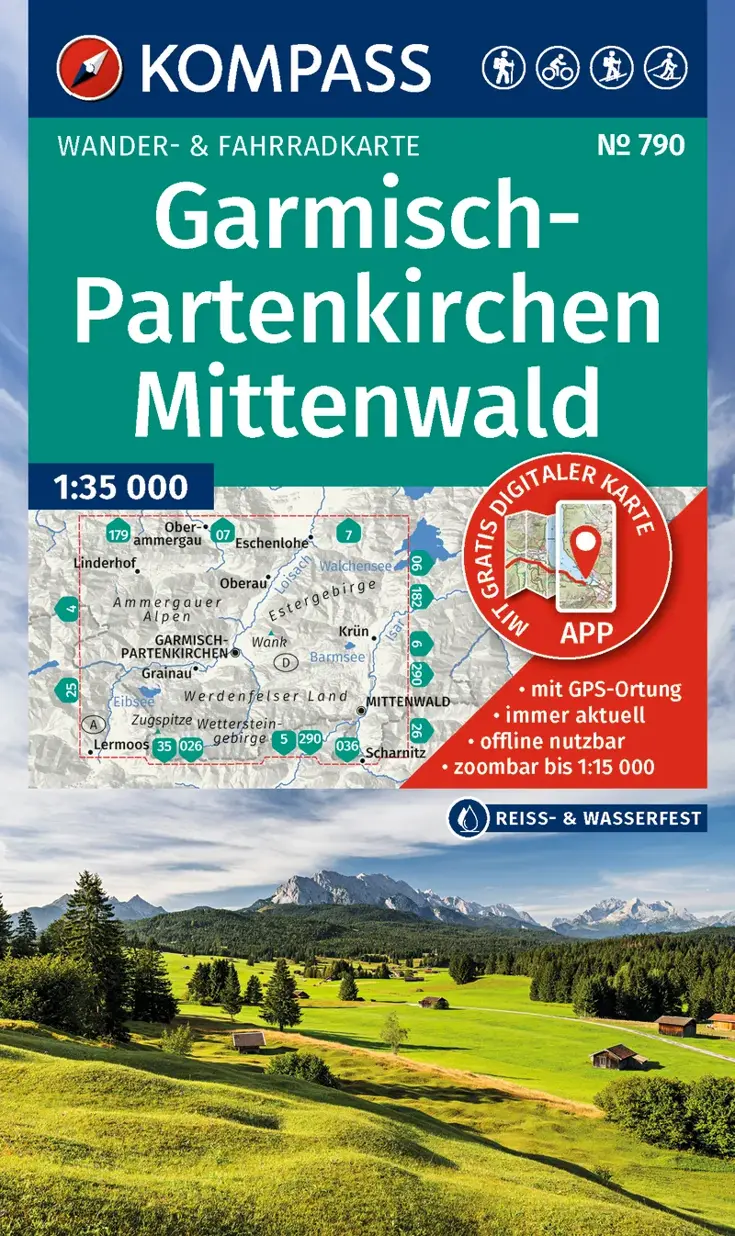 Wandelkaart WK790 Garmisch-Partenkirchen