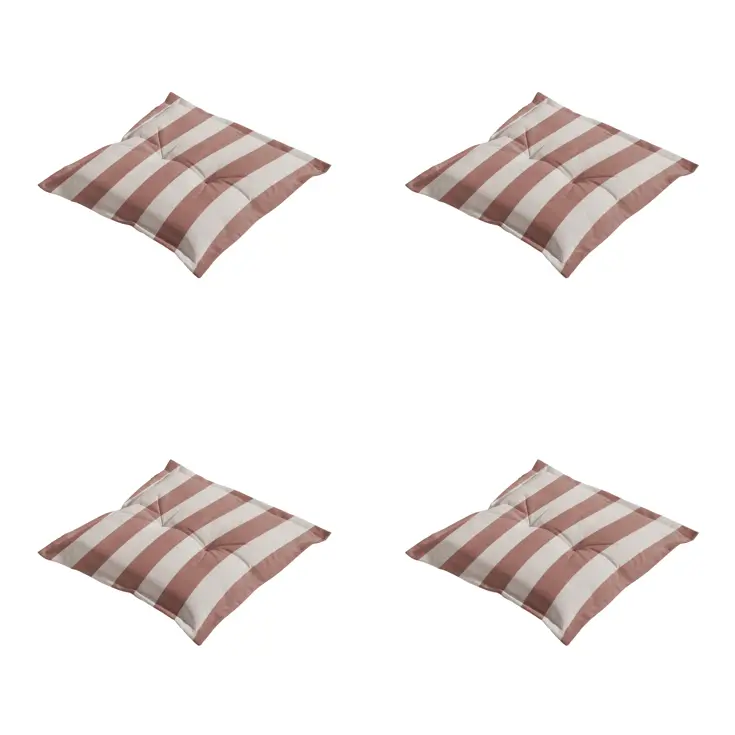 Amora - Kuipstoelkussen Hoge rug - Set van 4