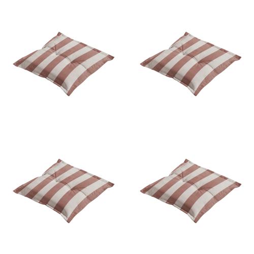 Amora - Kuipstoelkussen Hoge rug - Set van 4