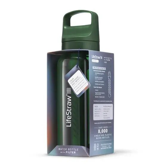 Lifestraw Go 2.0 - Waterfles 1L - Groen